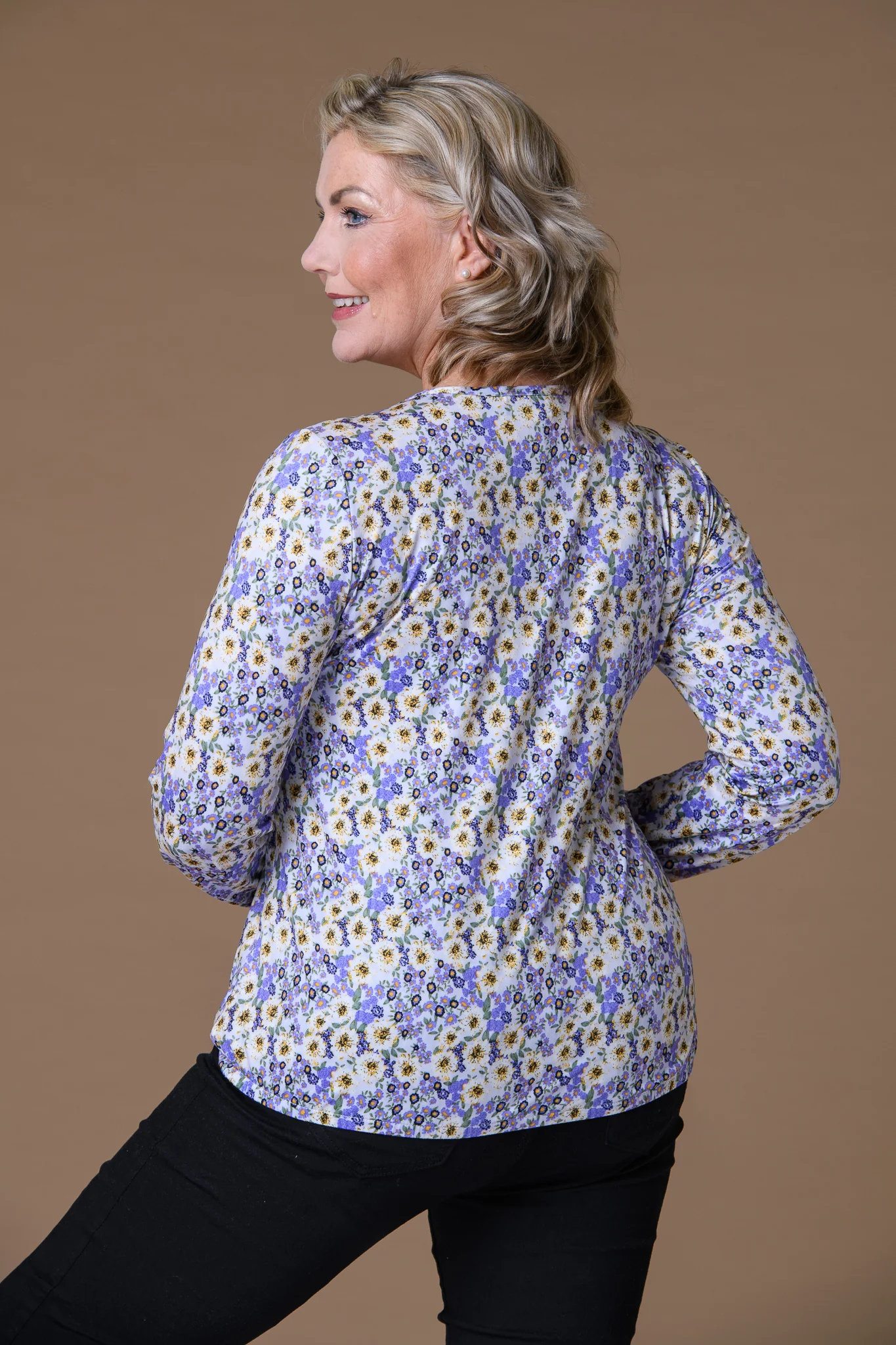 Button Blouson S.Soft Top LILAC - Image 2