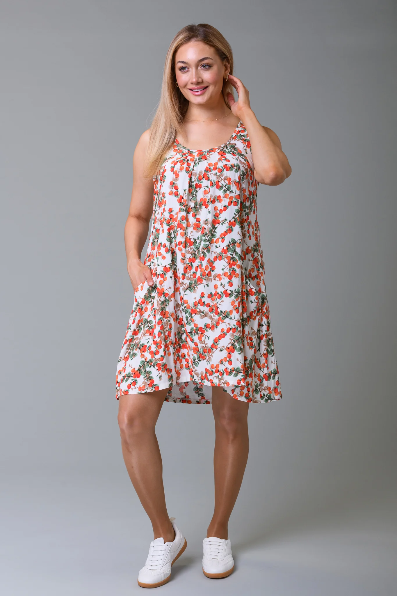 Cherry Blossom Sundress Multi Orange - Image 3