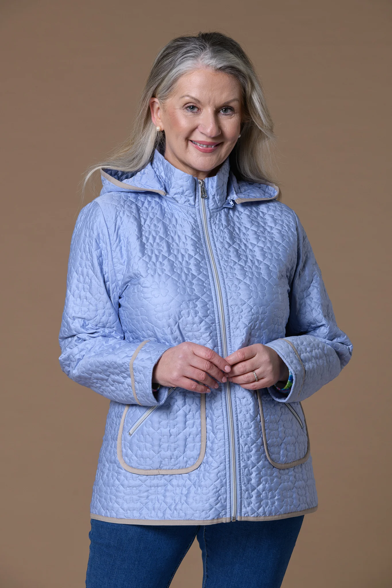 Clover Quilt Jacket LILAC - Image 2