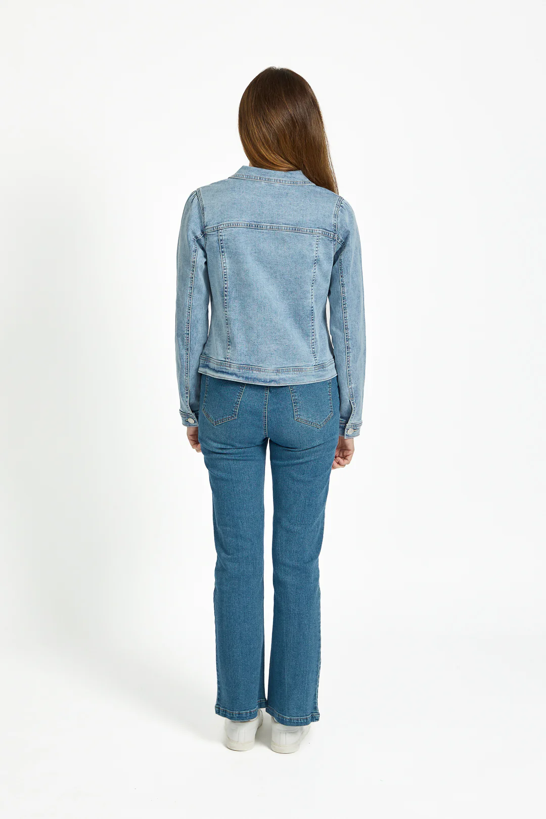 FLORAL EMB DENIM JACKET DENIM - Image 5