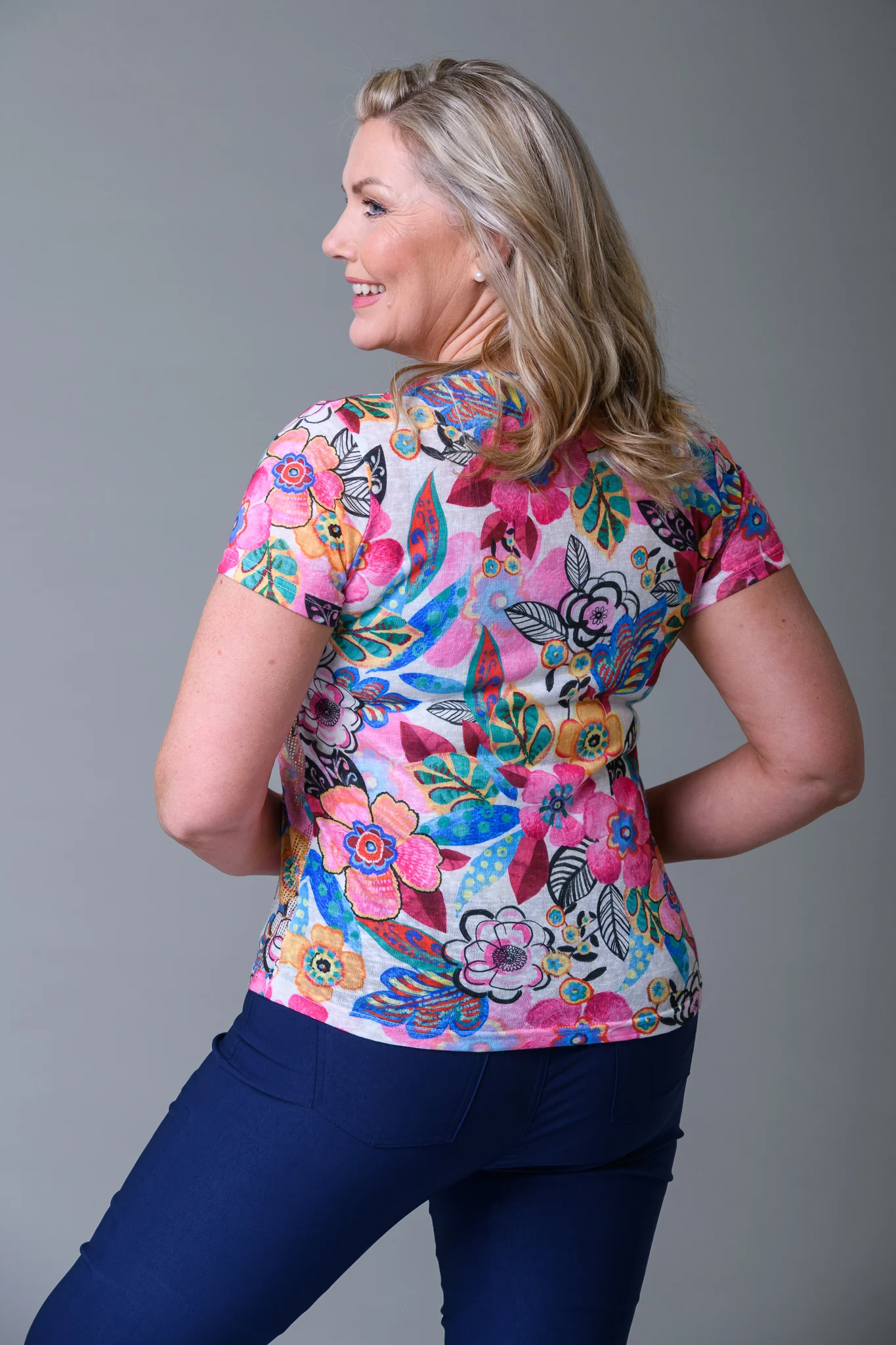 Gold Foil Retro Top MULTI - Image 2