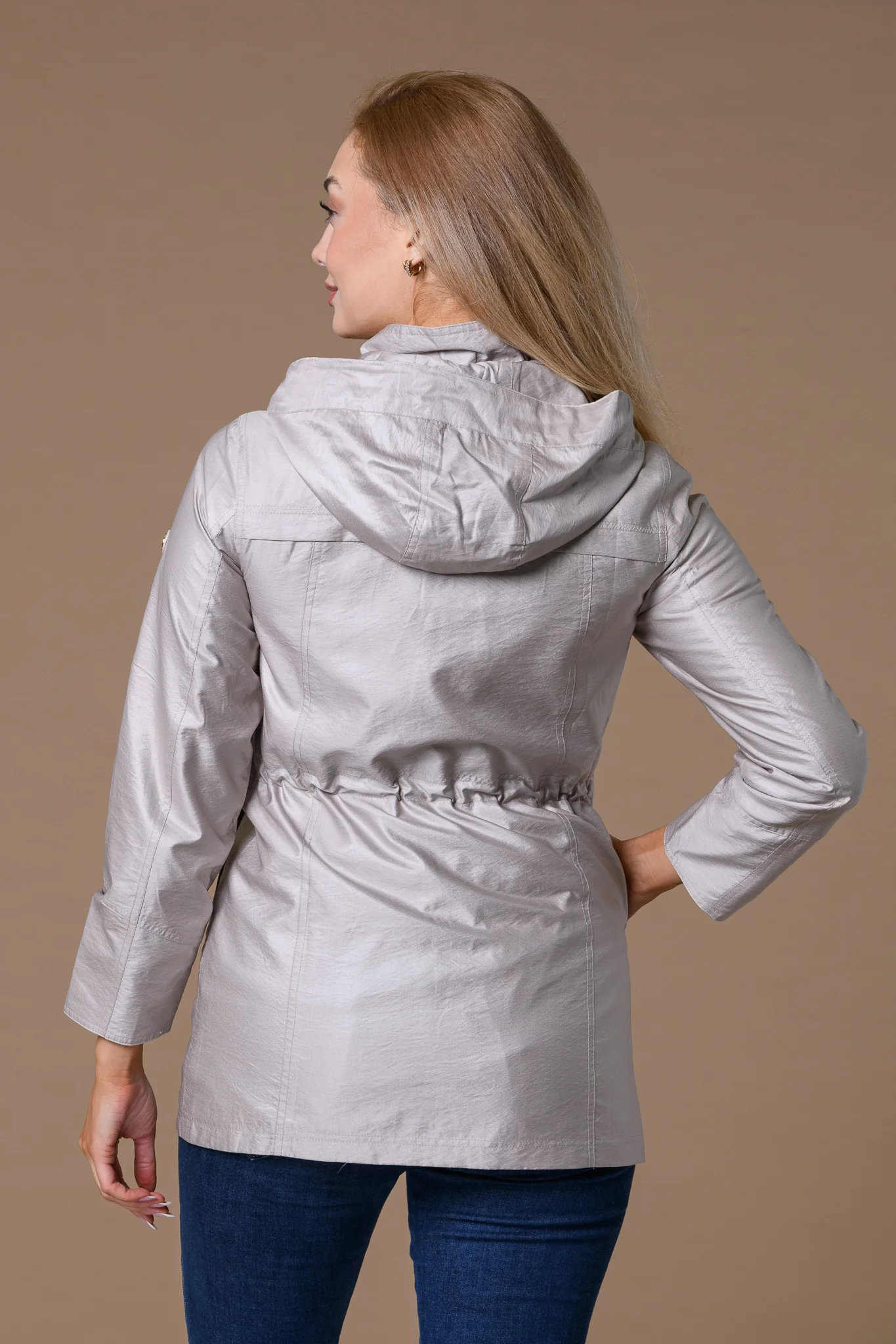 Gold Trim Print Lining Mac BEIGE - Image 2