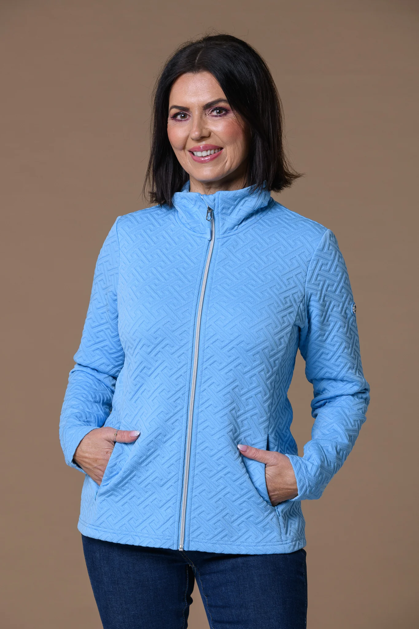 Maze Full Zip Top BLUE - Image 2