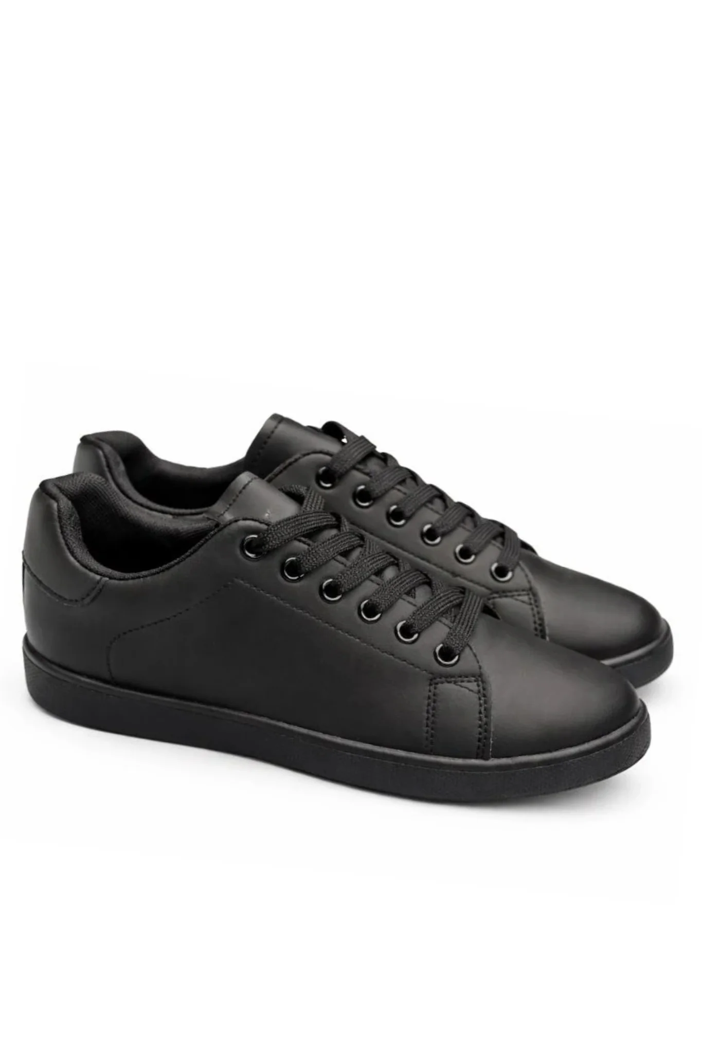 Paco Lace up Sneakers DF716A BLACK