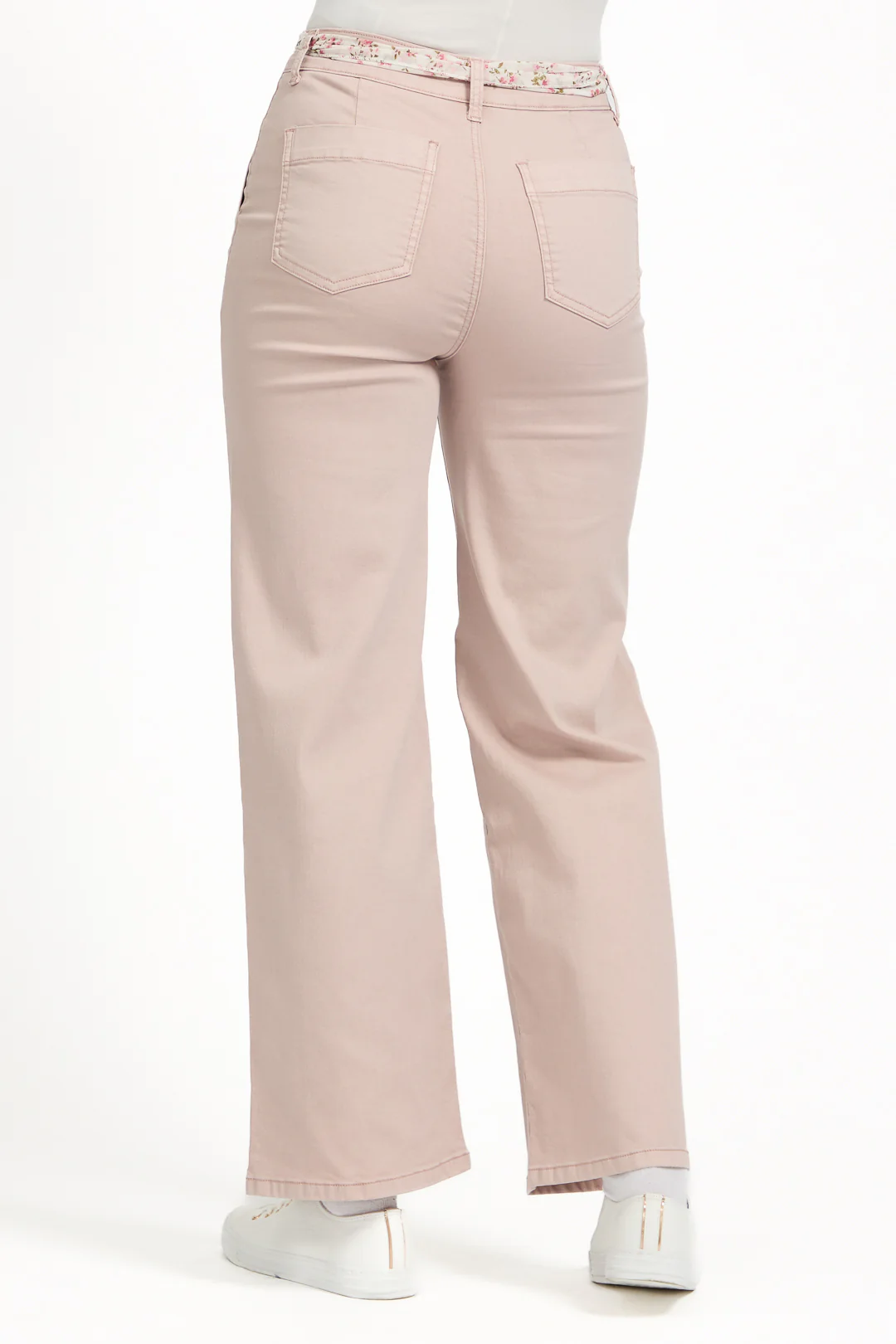 SCARF BELT TROUSERS PINK - Image 2