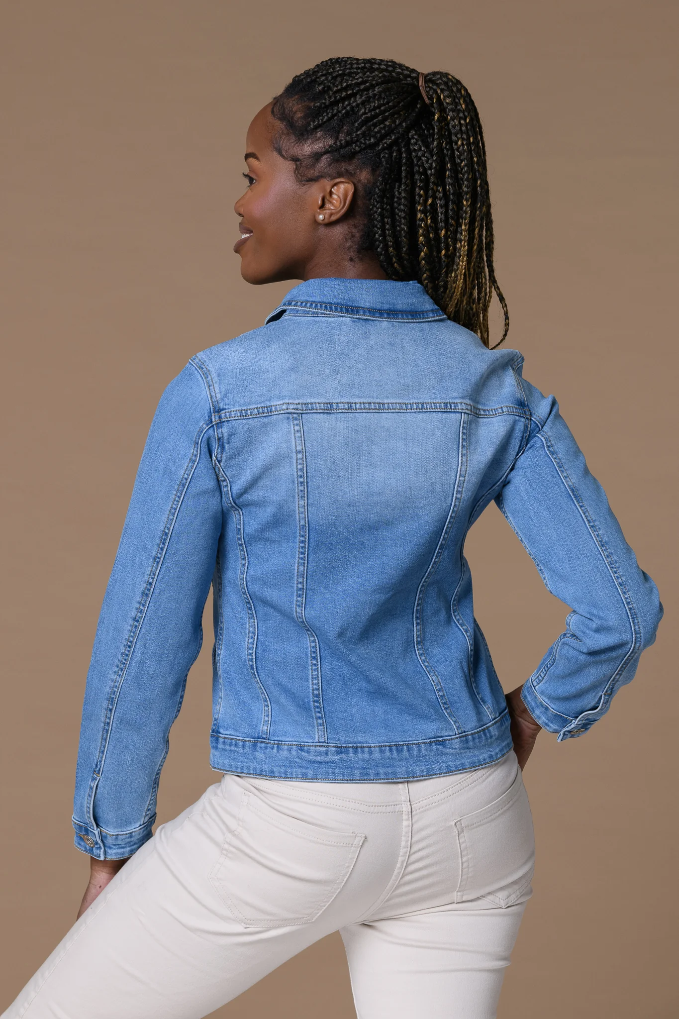 Spring Denim Jacket LIGHT BLUE - Image 2