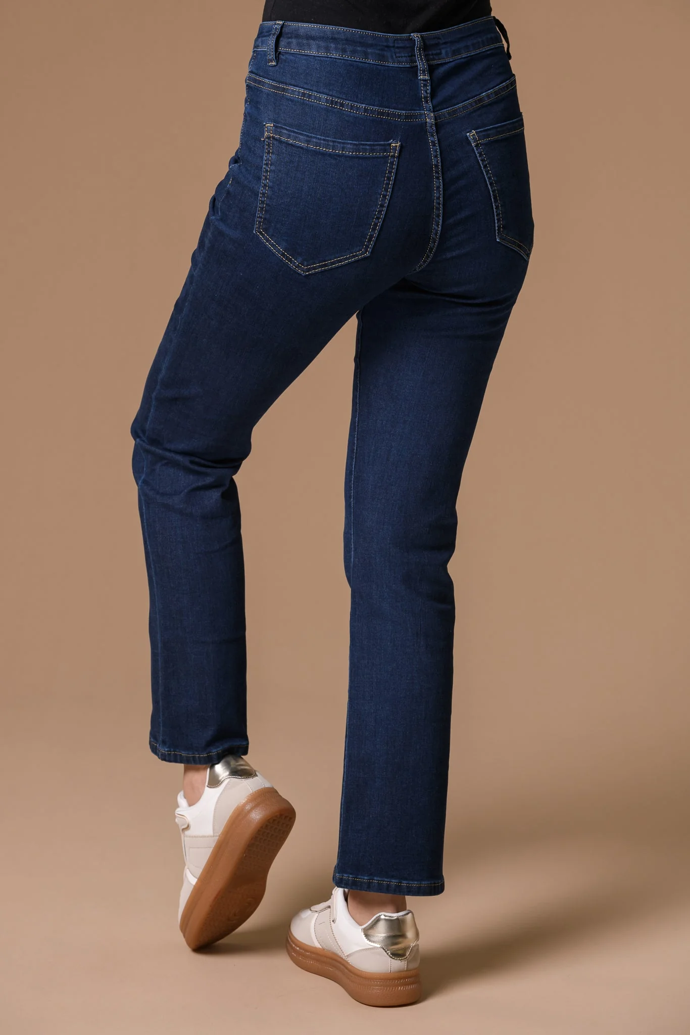 Straight Leg Denim 27" Dark Blue - Image 2