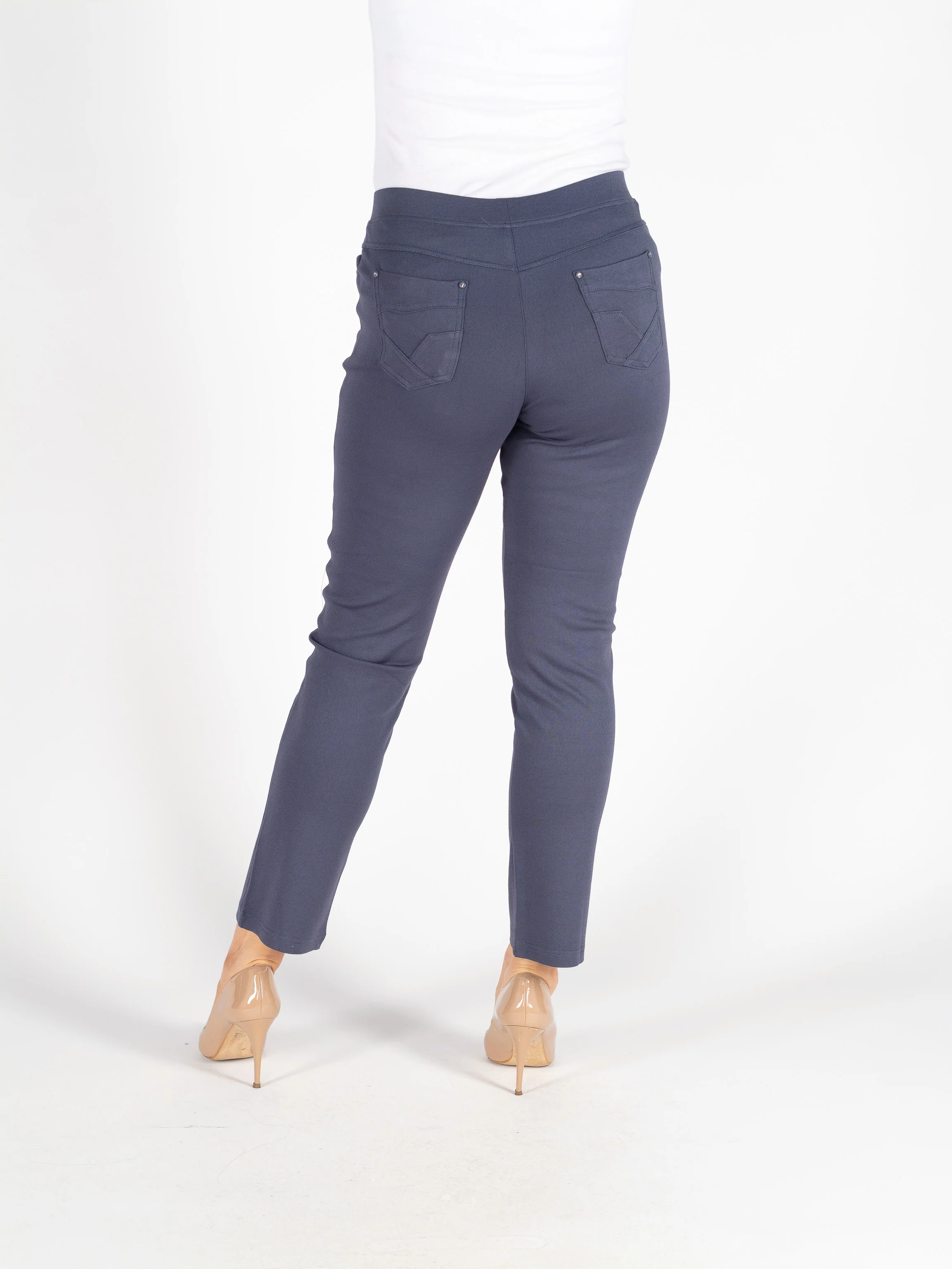 T30472  29  LEG DETAIL POCKET TROUSER DENIM - Image 3
