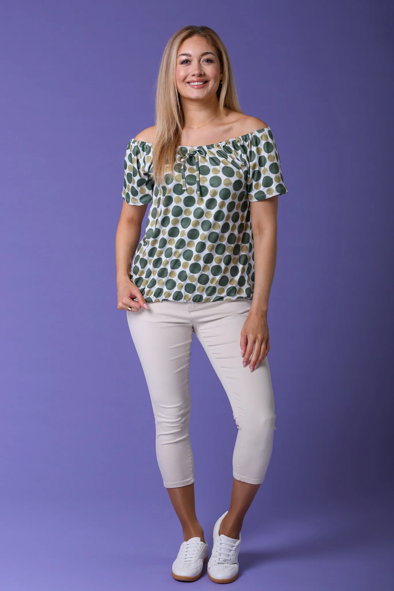 Tie Neck Gypsy Top OLIVE