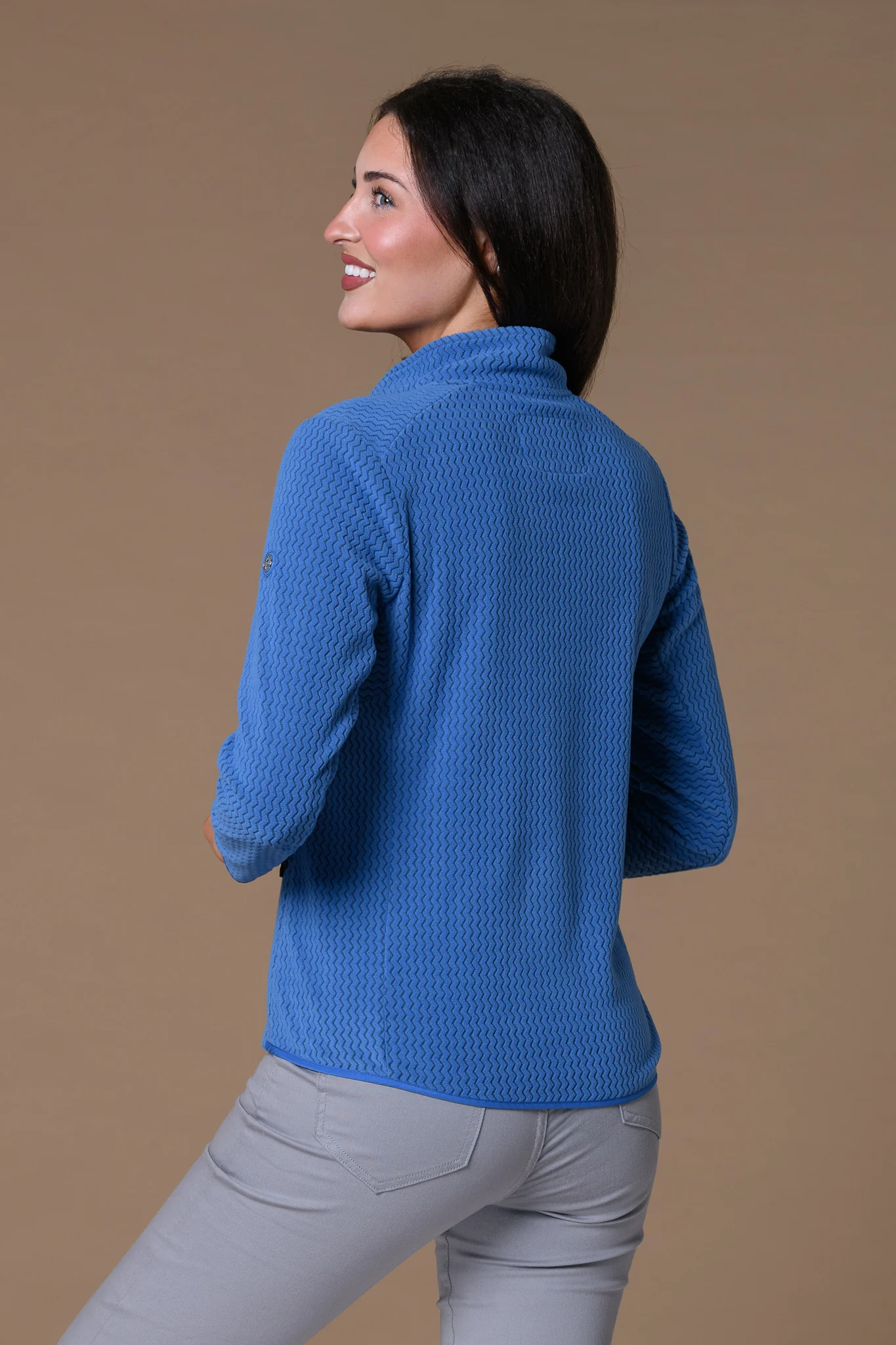 Toggle Zig Zag Full Zip BLUE - Image 2