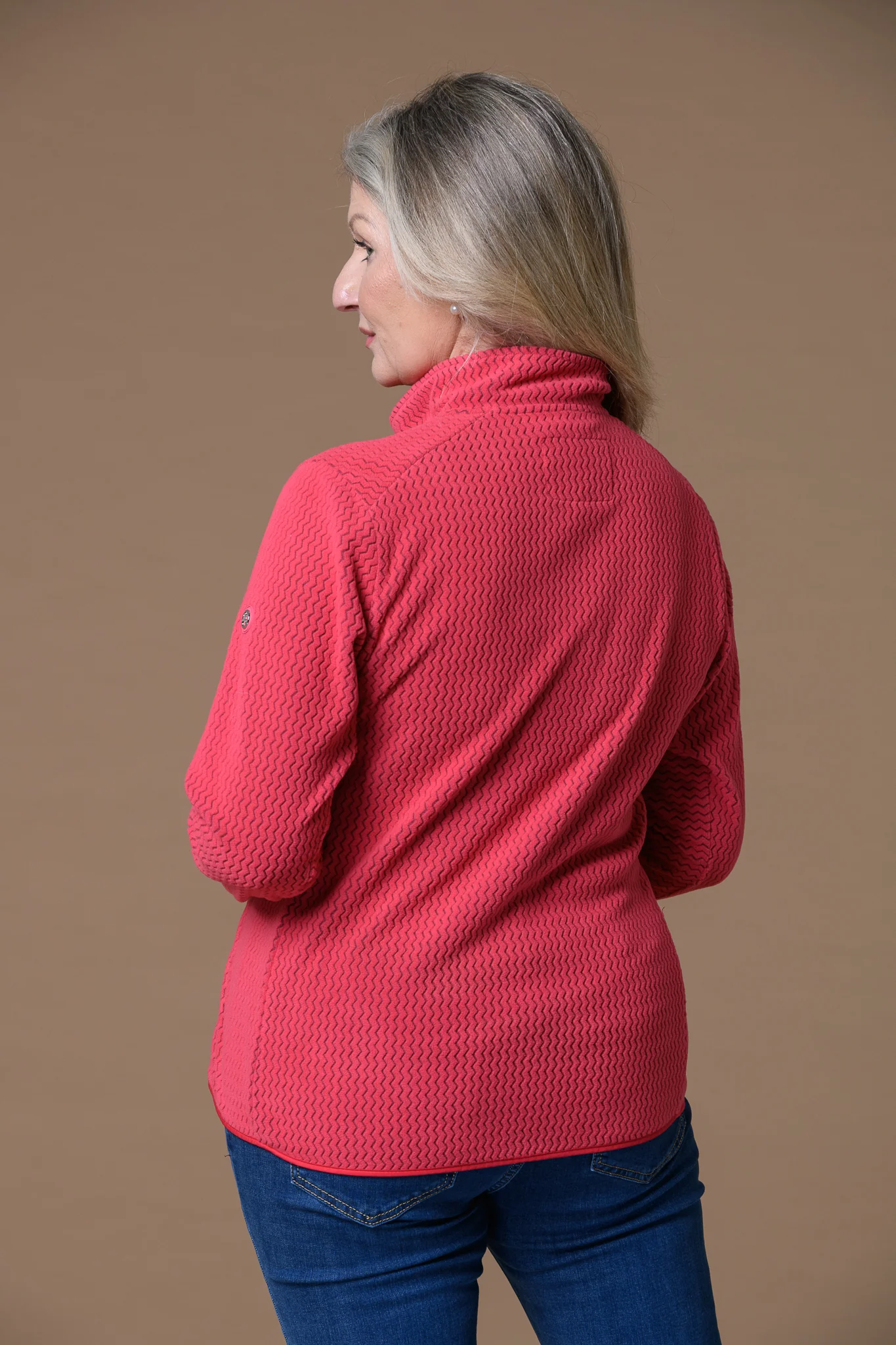 Toggle Zig Zag Full Zip PINK - Image 2