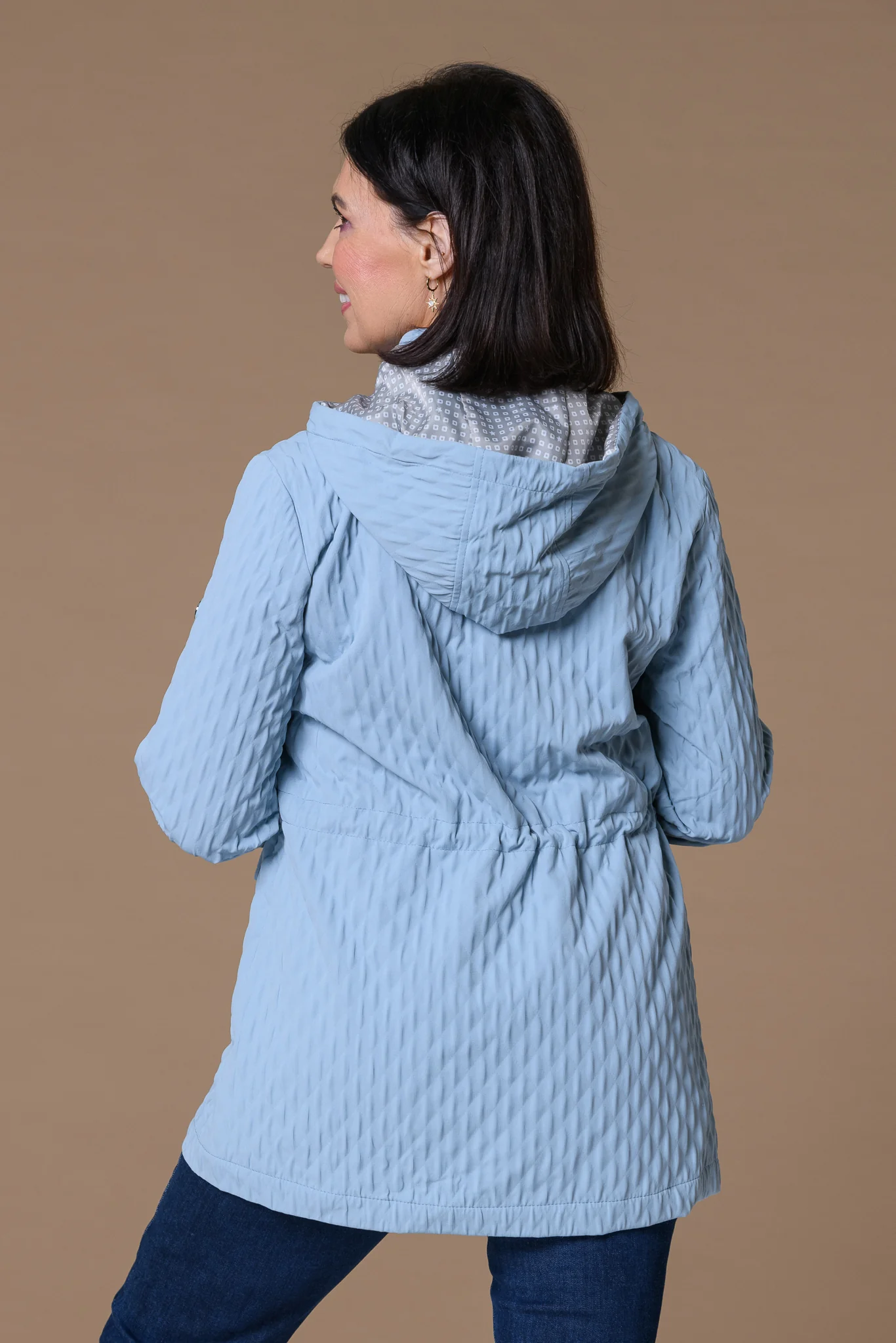 Triangle Jaquard Jacket BLUE - Image 2