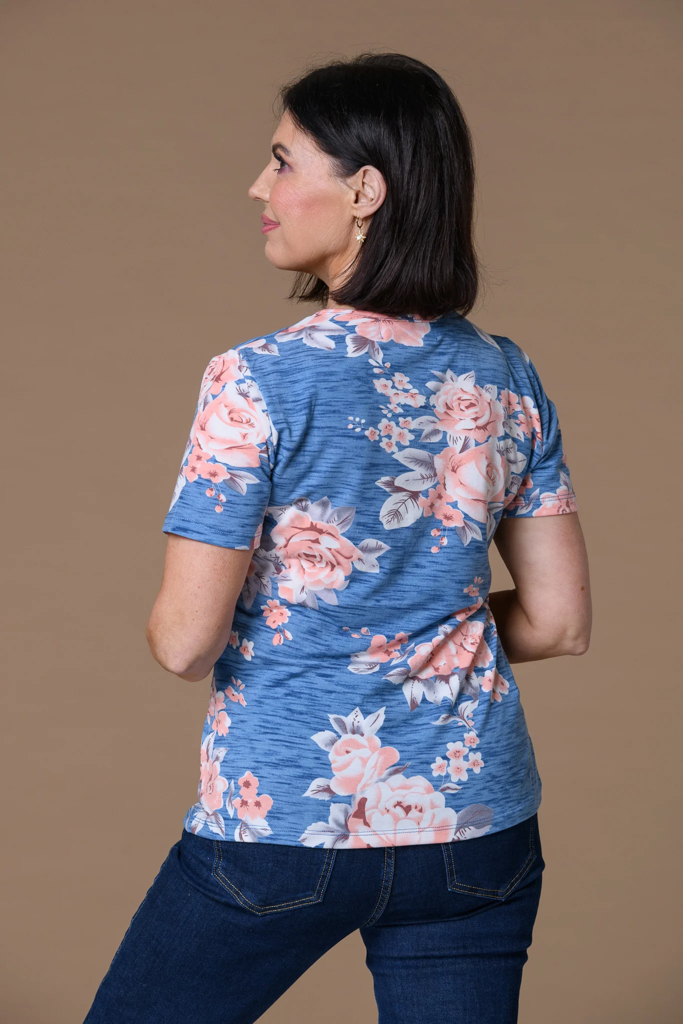 Washed Blue V Neck BLUE - Image 2