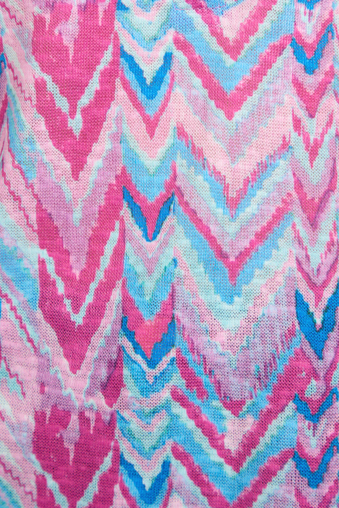 ZIG ZAG PRINT ZIP TOP PINK - Image 5